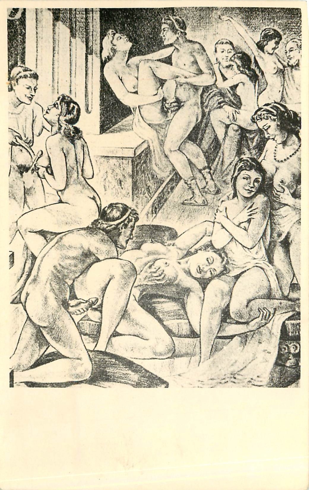 CPA Femme nue erotique 