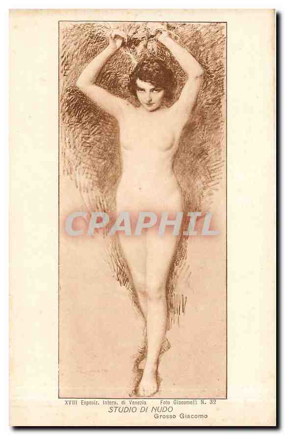 CPA Femme nue erotique Studio di Nuro Grosso Giacomo