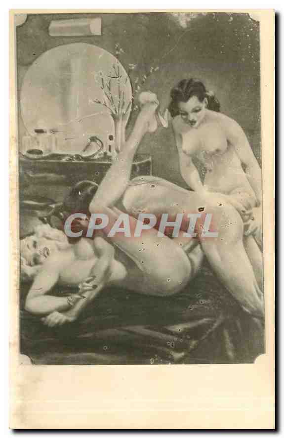 CPA Femme nue erotique Porno