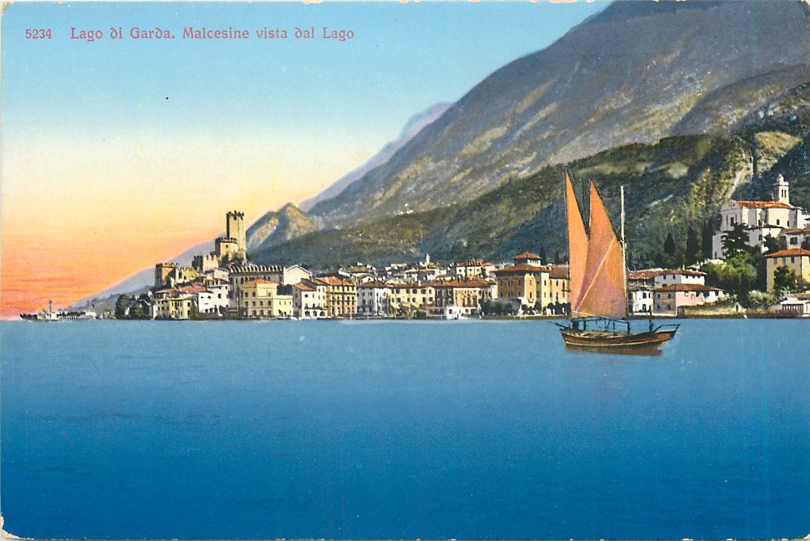 CPM Lago di Garda Malcesine vista del Lago 