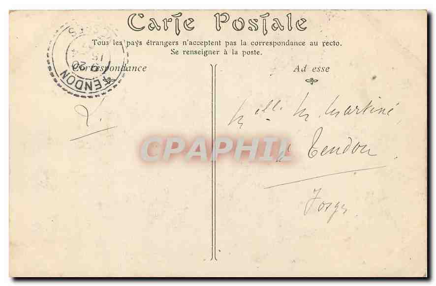 Les Femmes Cocher à Paris — Mme Charnier, premiers clients — N.D. 1907 — Rückseite