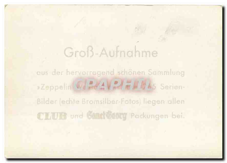 CPM Zeppelin Aviation LZ 127 Fahrgastraum — Rückseite