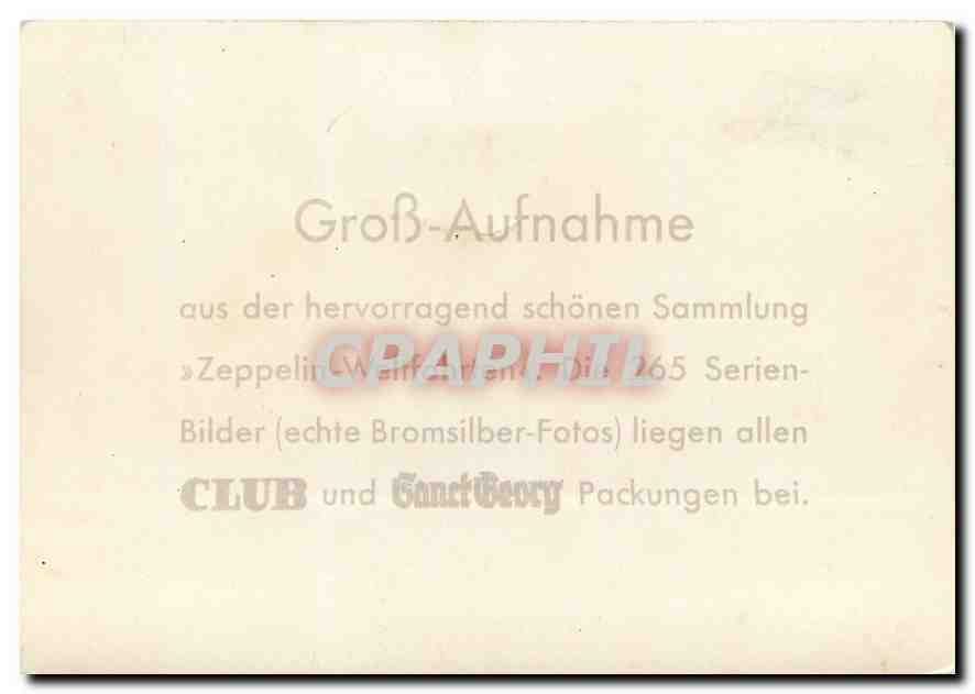 CPM Zeppelin Aviation L 53 LZ 100 Marine Luftschiff — Rückseite
