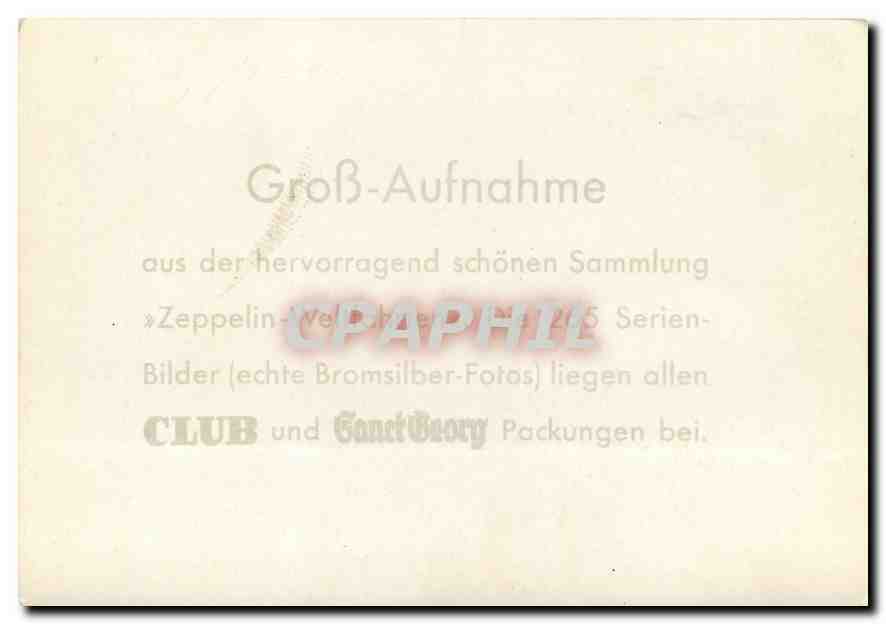 CPM Zeppelin Aviation LZ 127 Nach der Landung — Rückseite