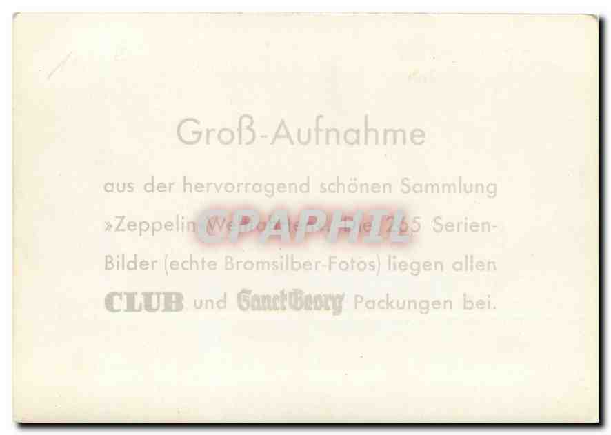 CPM Zeppelin Aviation LZ 6 beim beim Einbrigen in die Halle — Rückseite
