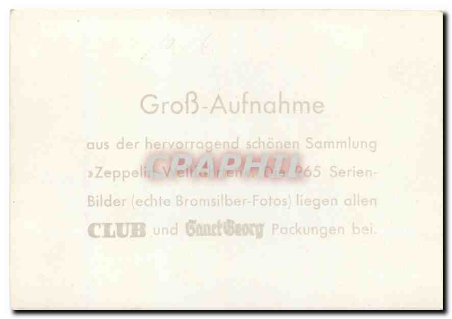 CPM Zeppelin Aviation Aegypten Fahrt Uber Plamenwsaldern Egypte Egypt — Rückseite