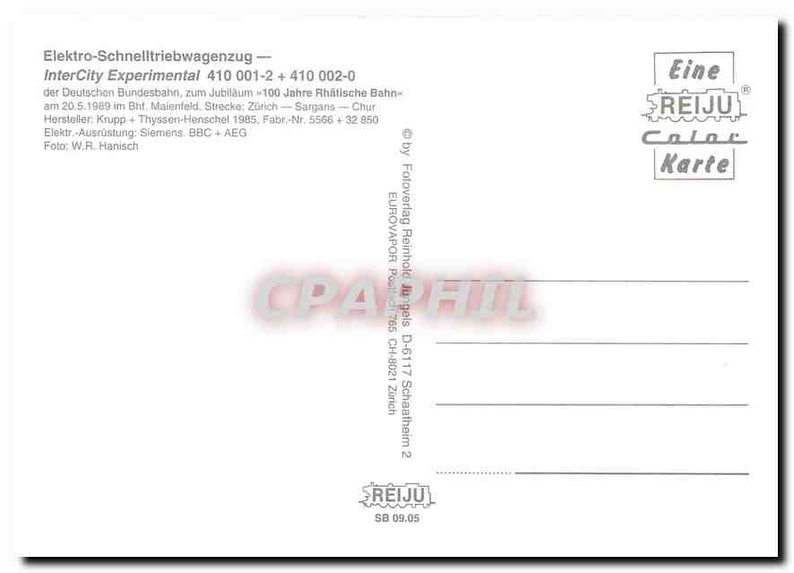 CPM InterCity Experimental 410 001 2 410 002 0  — Verso