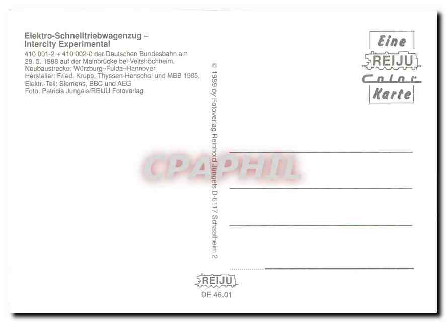 CPM InterCity Experimental 410 001 2 410 002 0  — Verso