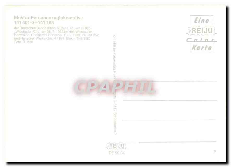 CPM Locomotive 141 401 0 141 193  — Verso