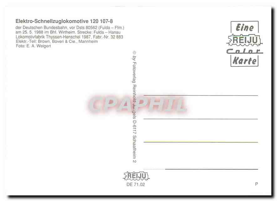 CPM Locomotive 120 107 8  — Verso
