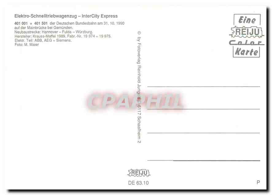 CPM InterCity Express 401 001 401 501  — Verso