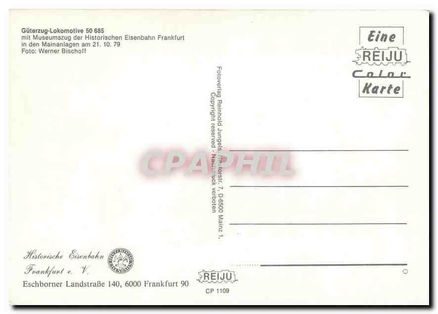 CPM Locomotive 50 685  — Verso
