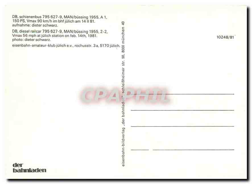 CPM DB diesel railcar 795 627 9  — Verso