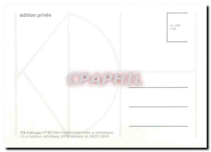 CPM TEE Triebwagen VT 601 019  — Verso