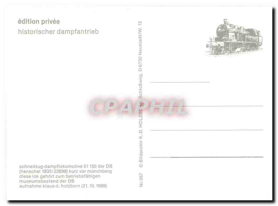 CPM Locomotive 01 150  — Verso