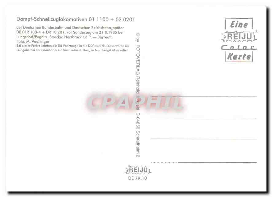 CPM Locomotive 01 1100 02 0201  — Verso