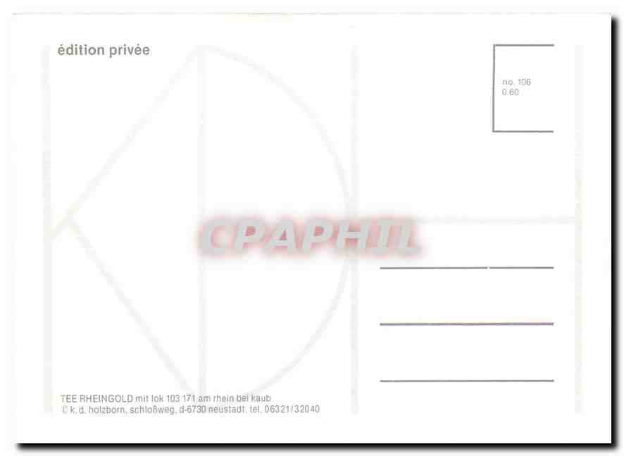 CPM Tee Rheingold mit lok 103 171  — Verso