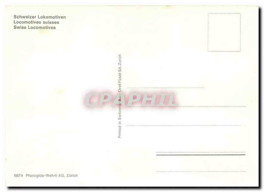CPM Swiss locomotives  — Verso