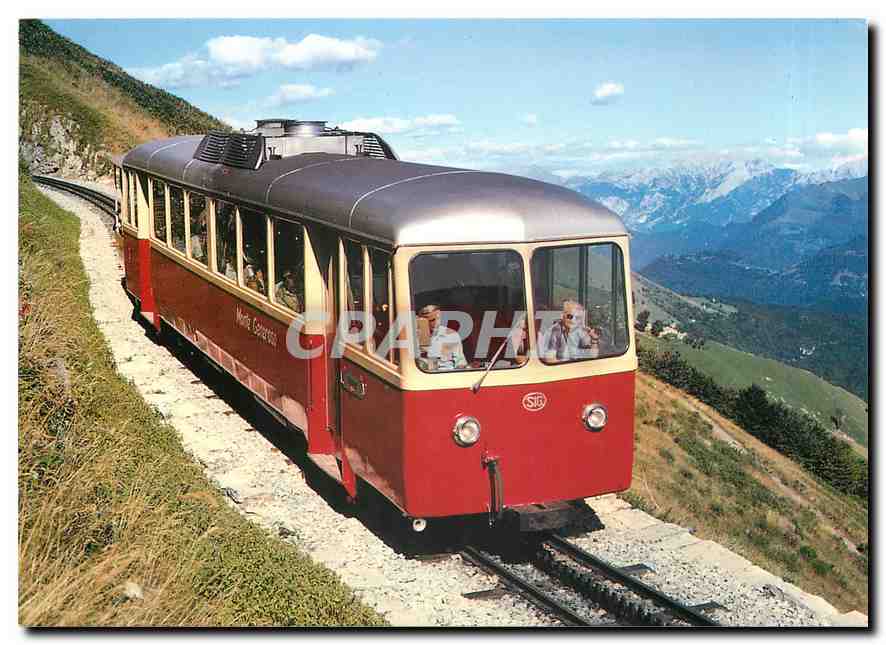 CPM Monte Generoso Bahn Zahnrad Triebwagen Bhm 2 4 