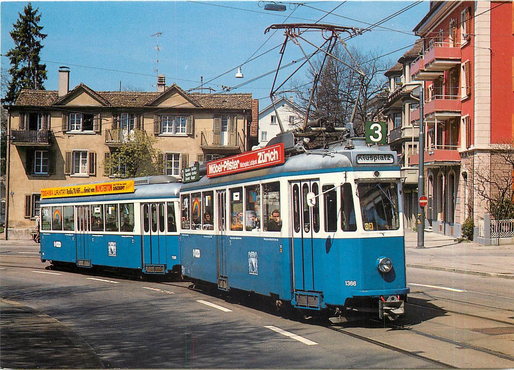 CPM Verkehrsbetriebe der Stadt Zurich Motor coach Be 4 4 