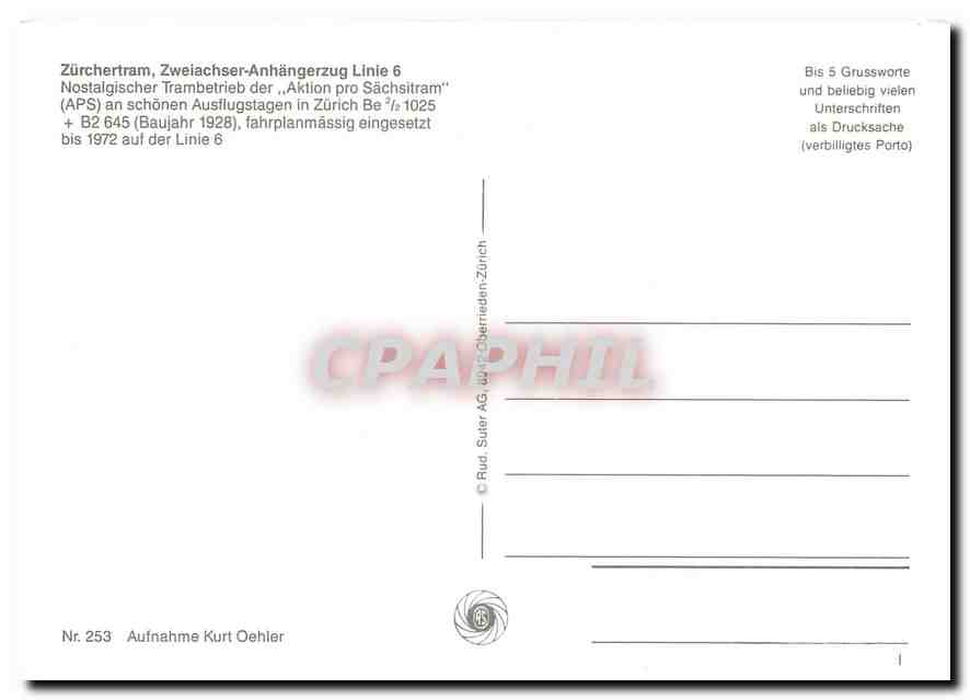 CPM Zurchertram Zweiachser Anhangerzug Line 6  — Verso