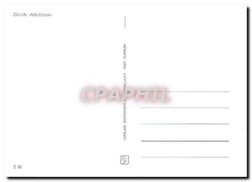 CPM Zurich Marlitram  — Verso