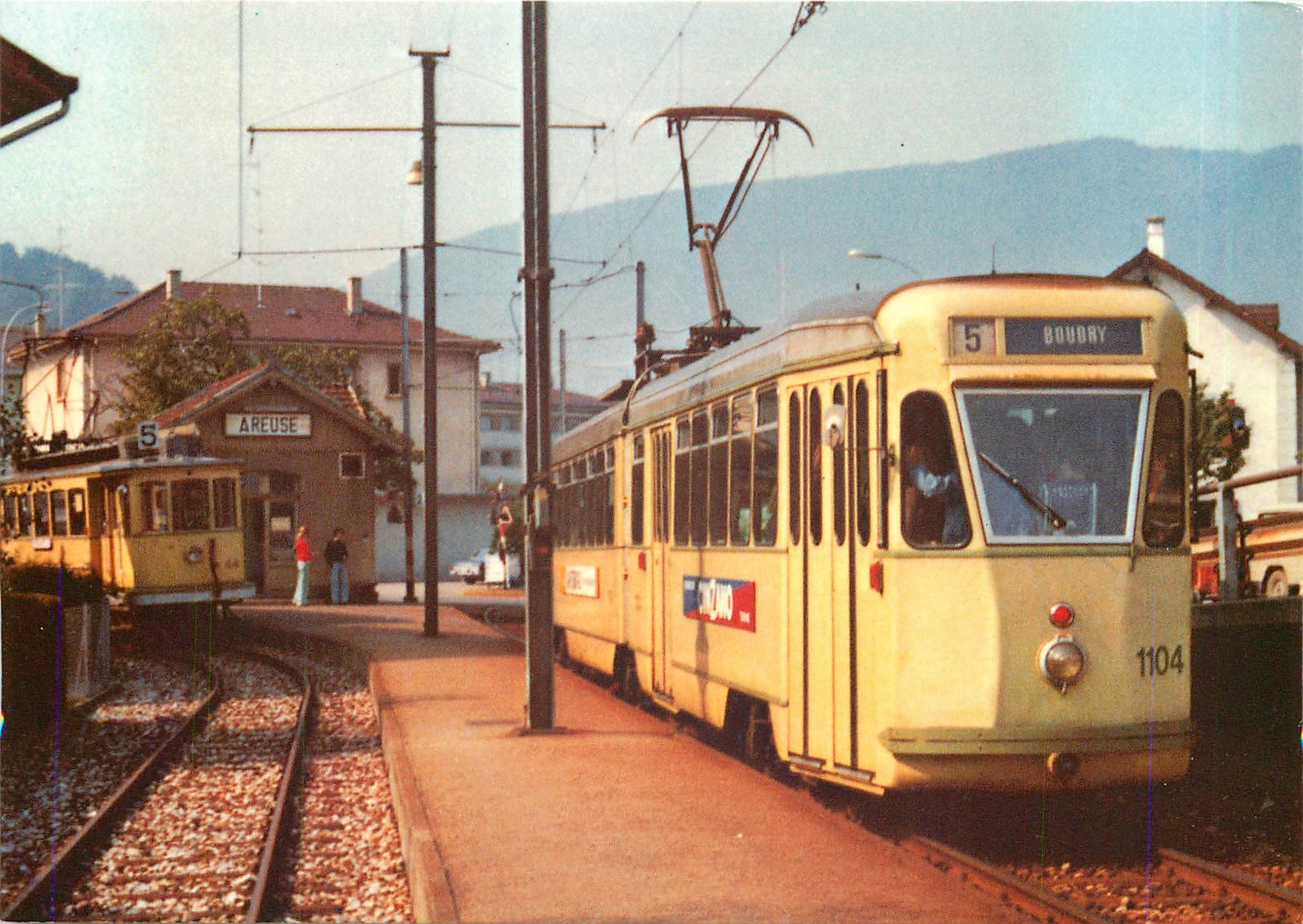 CPM Ligne Neuchatel Boudry La motrice Be 4 6 1104 
