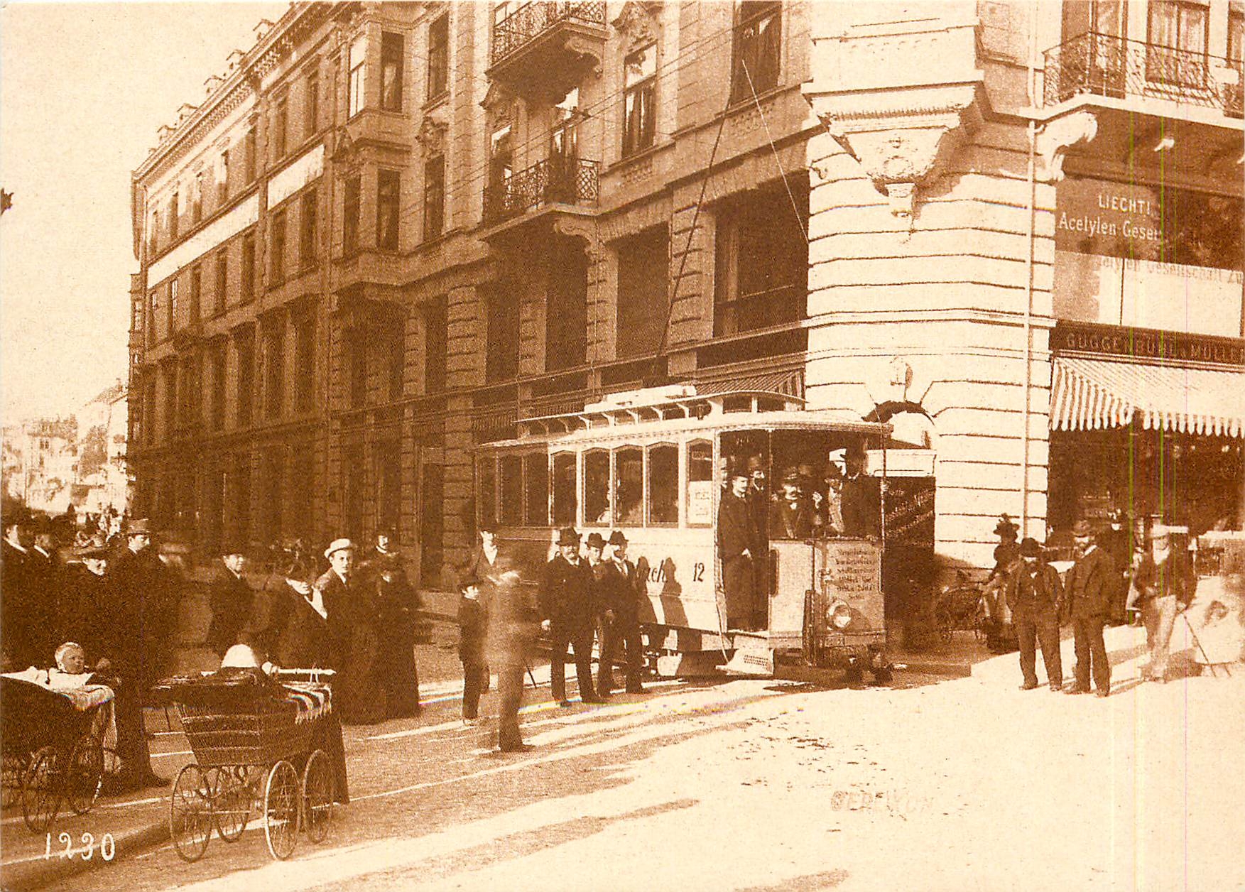 CPM Zurich Oerliken Seebach Strassenbahn an der Stampfenbachstrasse in Zurich 