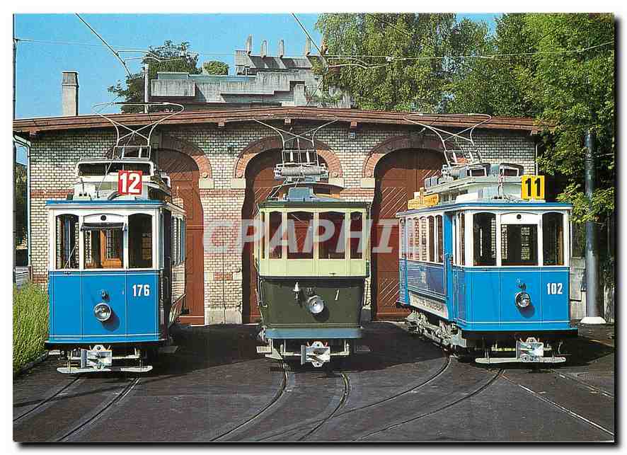 CPM Verein Tram Museum Zurich Motorwagen Ce 2 2 176 
