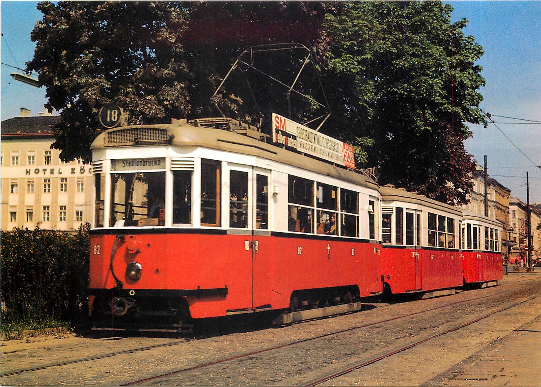 CPM WVB Vienna tramcar no 82 near Vienna South Railway Station 