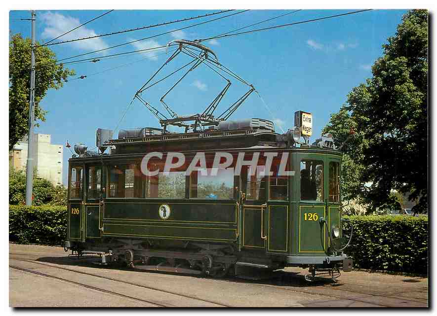 cPM Basler Verkehrsbetriebe Be 2 2 126 Museumswagen des Tram Club Basel 