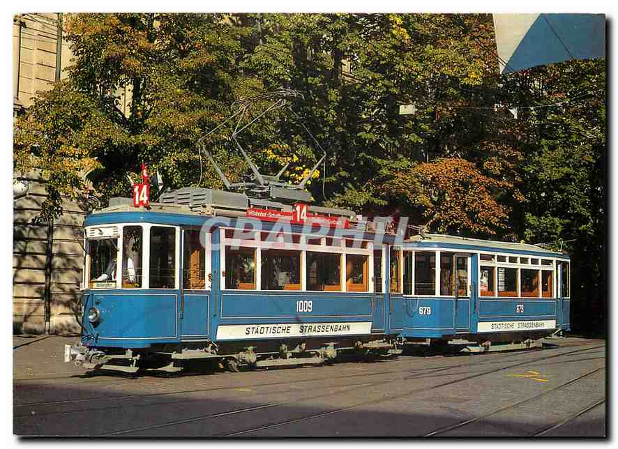 cPM Zurchertram Zweiachser Anhangerzug Linie 14 Be 2 2 1009 B2 679 