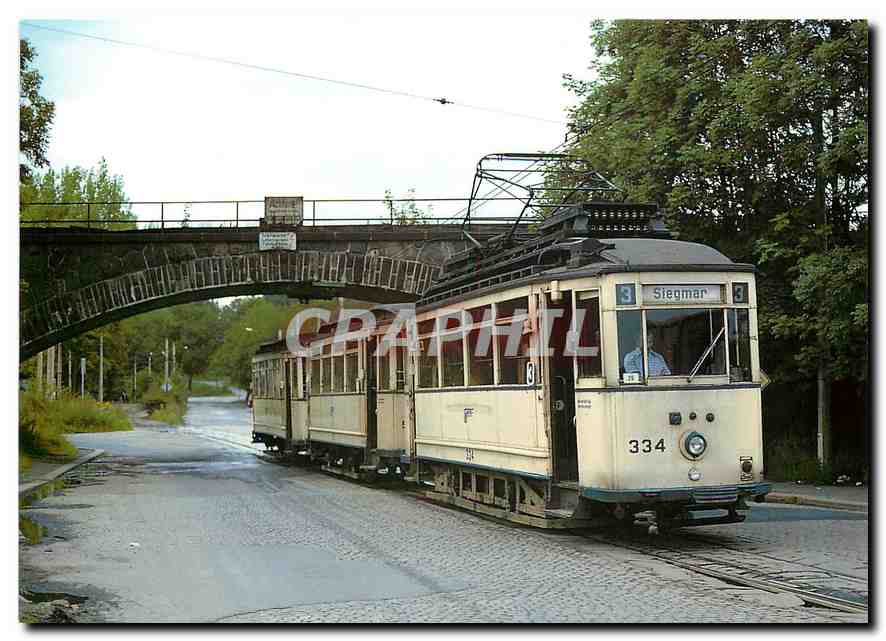 cPM CVAG electric narrow gauge tramcar no 334 at Rottluf terminus 