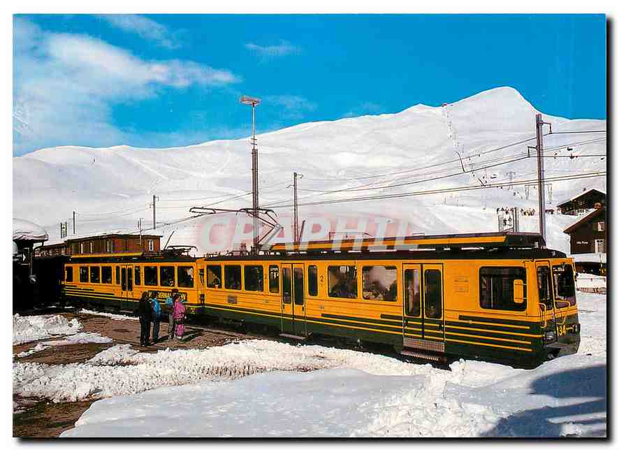 CPM Switzerland Doppeltriebwagen der Wengerbalpbahn 