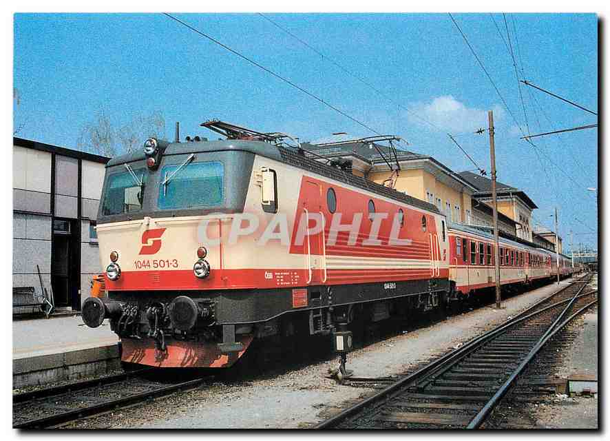 CPM OBB electric high speed locomotive 1044 501 3 at Salzburg main station 