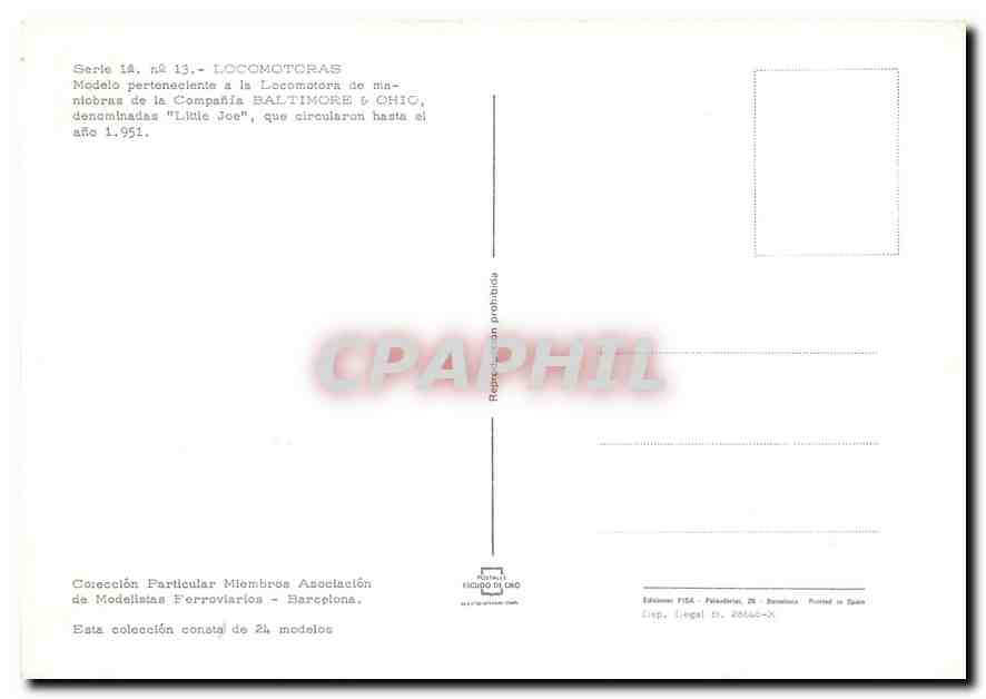 CPM Locomotoras Little Joe  — Verso