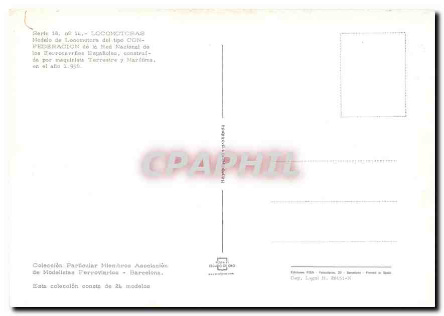 CPM Locomotoras Confederacion  — Verso