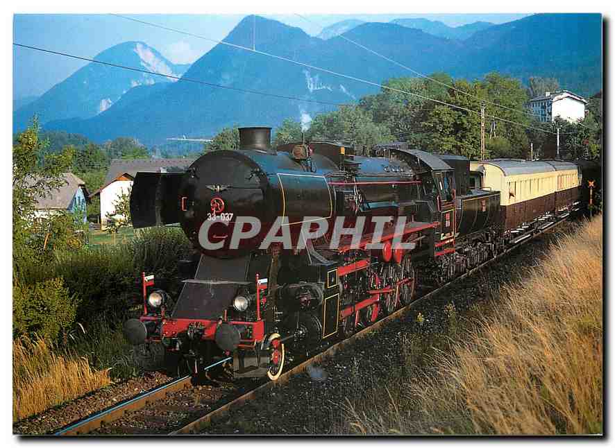 CPM Slovenian Railwaus Locomotive 33 037 near Rosenbach Austria 