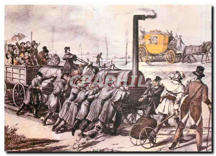 CPM Mail coach and railway 