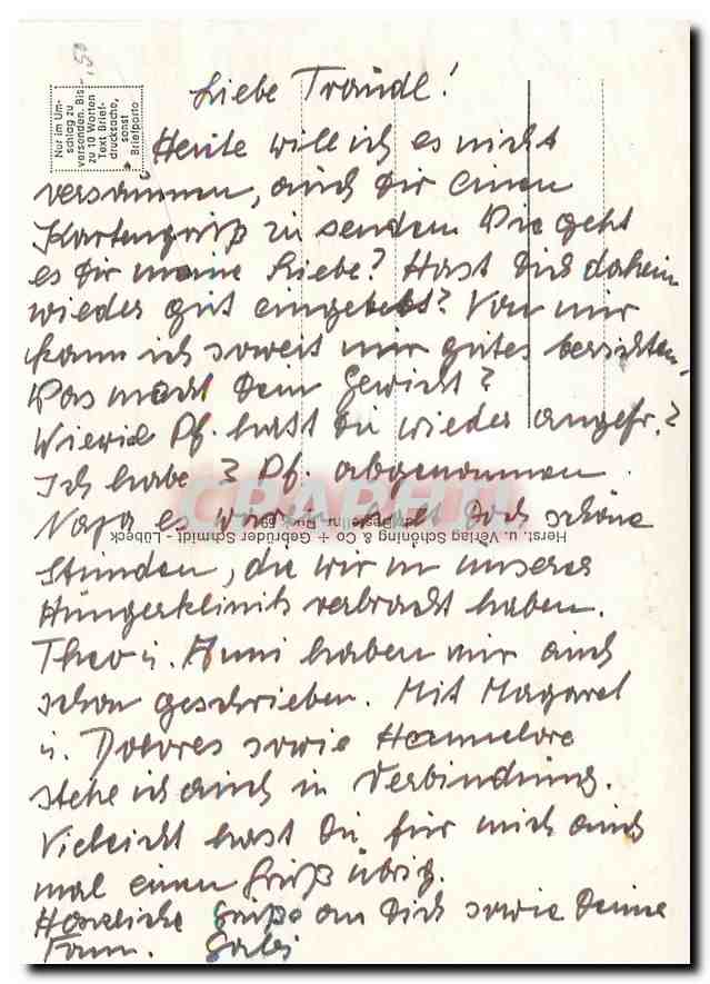 CPM Gruss aus Domsletten um Schwarzwald  — Verso