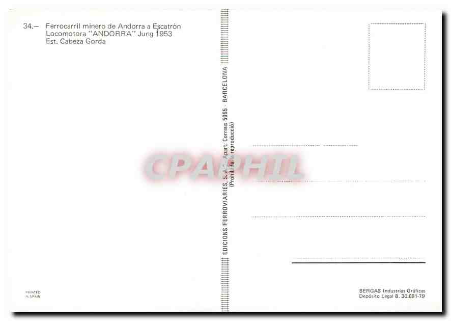 CPM Locomotora Andorra  — Verso