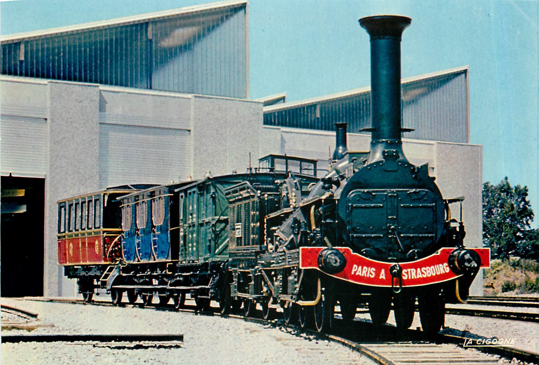CPM Mulhouse Train de l'epoque Second Empire 