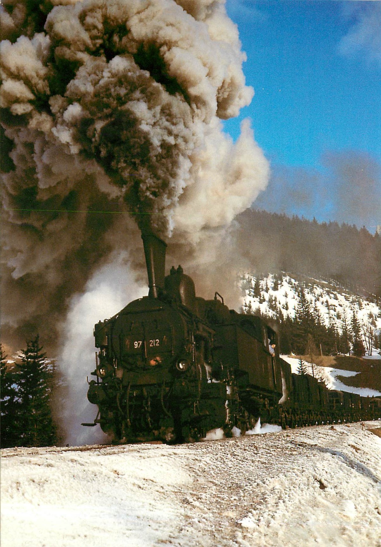 CPM OBB Locomotive 97 212 on the Erzberg Railway near Graslbremse 