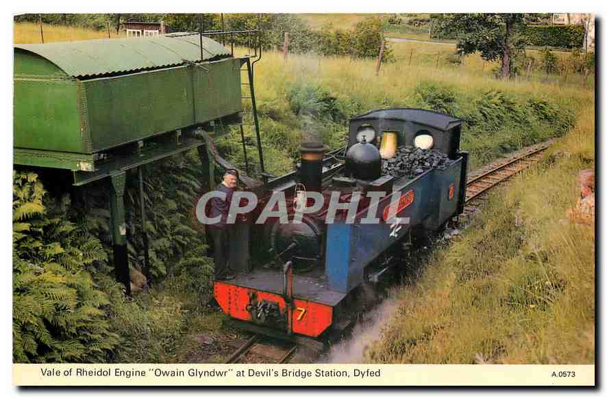 CPM Vale of Rheidol Engine Owain Glyndwr at Devil's Bridge Station Dyfed 