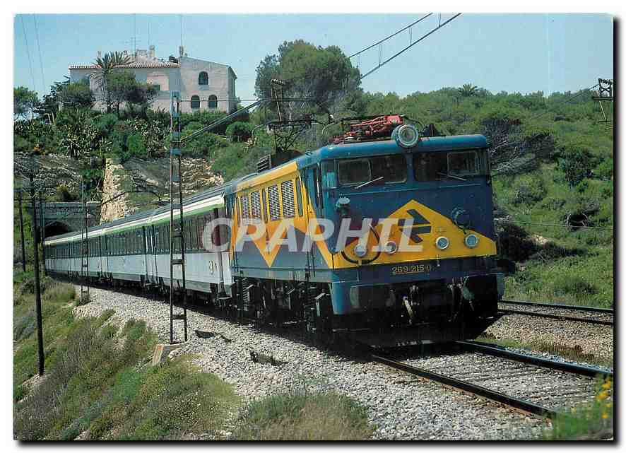 CPM Electric locomotive 269 215 0 near Vilanova i la Geltru 