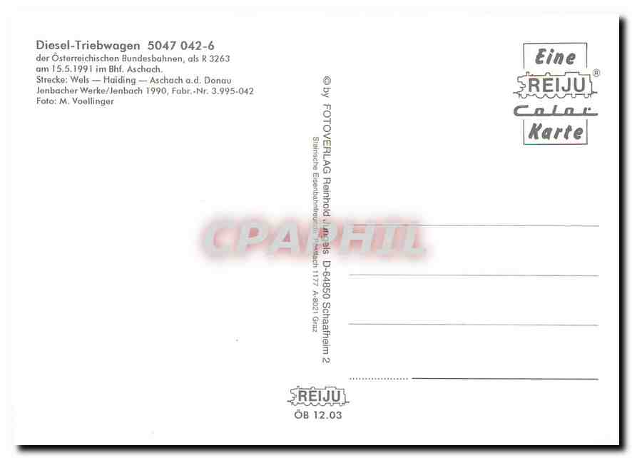 CPM Diesel Triebwagen 5047 042 6  — Verso