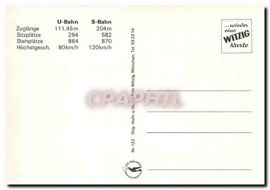 CPM U Bahn Munchen S Bahn  — Verso