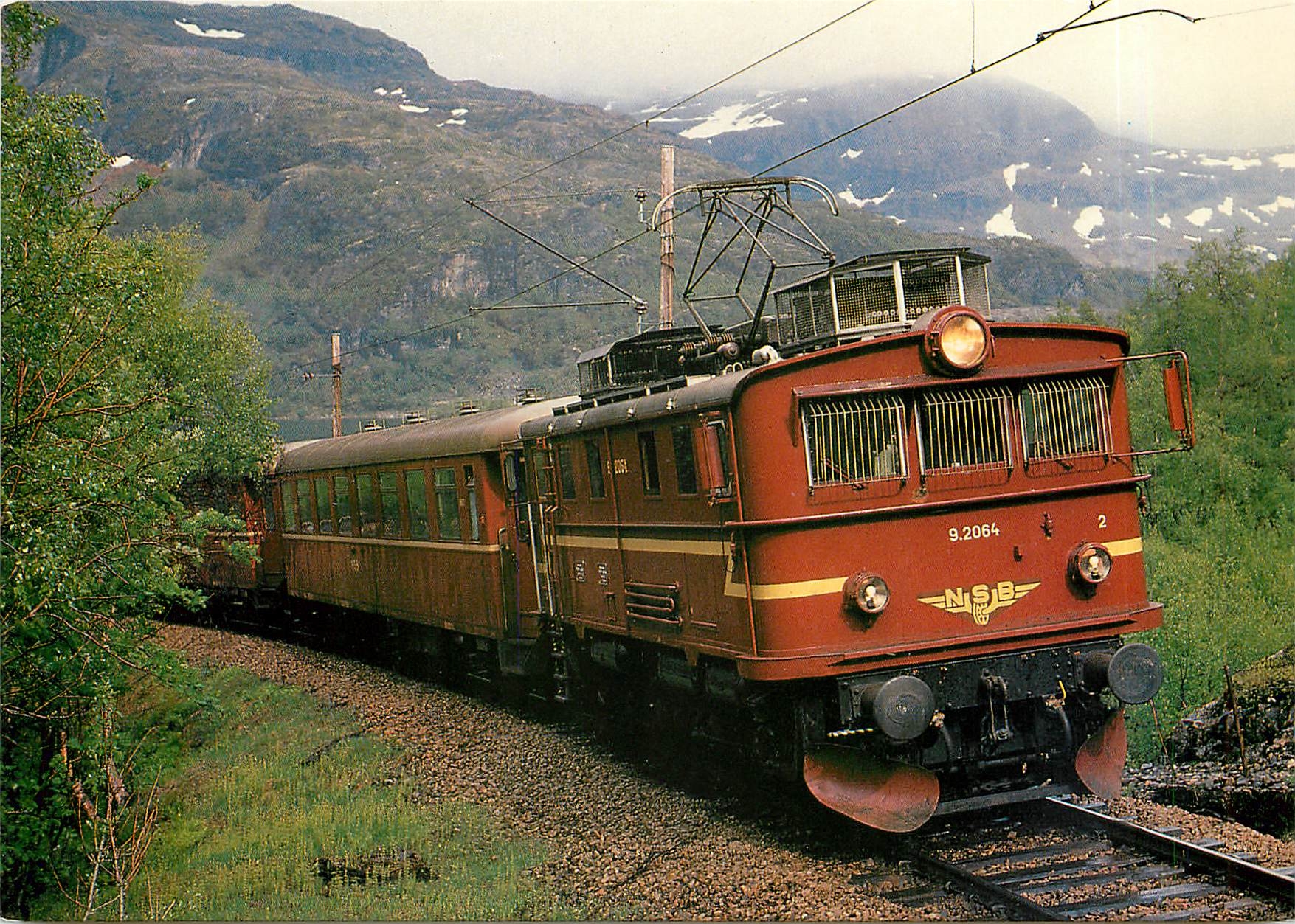 CPM Locomotive 9 2064 on the Flams railway near Vatnahalsen 