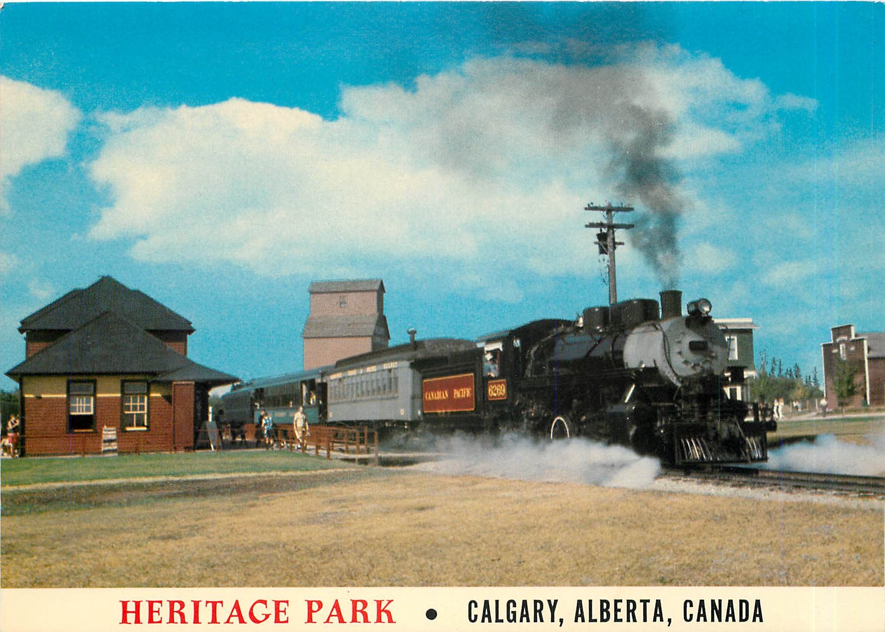 CPM Heritage Park Calgary Alberta Canada Steam Locomotive 6269 