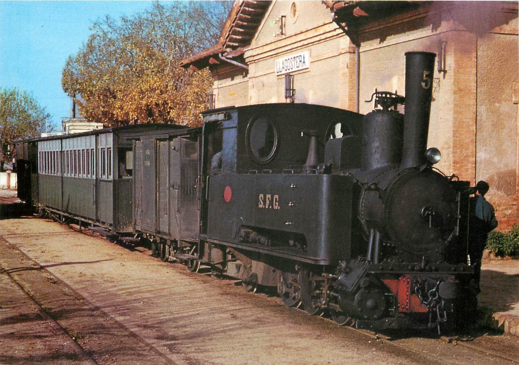 CPM Carrilet Sant Feliu de Guixois Girona Locomotora serie 1 al 6 Tipus 031T 